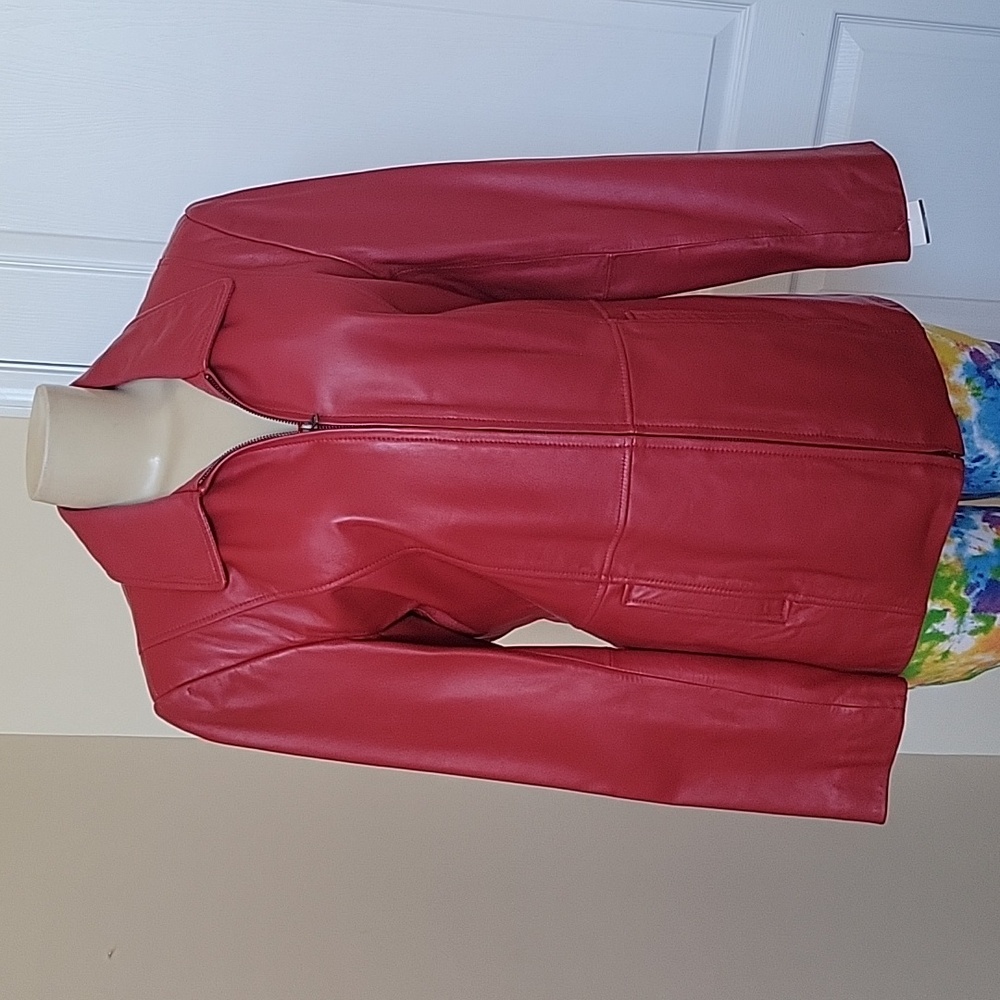 Alfani Genuine Leather Jacket